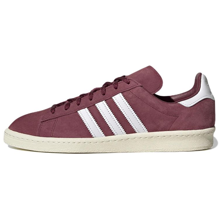 Adidas Campus 80s Burgundy Off White Мужские кроссовки Красно-бордовые облачно-белые FZ6152 36