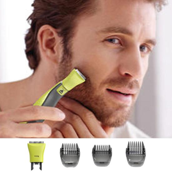 Сменная расческа с лезвием для Philips One Blade QP2520 QP2630, электробритва для мужчин, бритвенные виски, триммер для бороды, аксессуары для тела зелёный