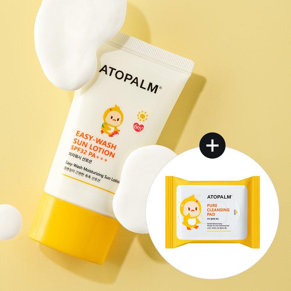 Atopalm Easy Wash Солнцезащитный лосьон, специальный набор 60 мл