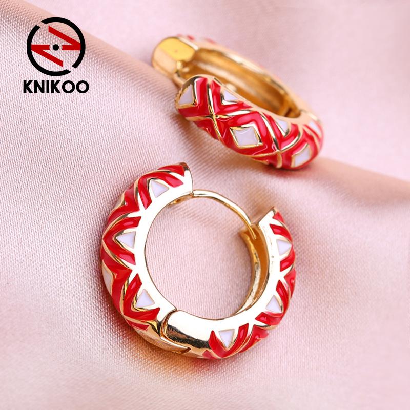 KNIKOO круглые серьги-клипсы для женщин, модные серьги с цветком, ювелирные изделия для подарков на свадьбу разноцветный