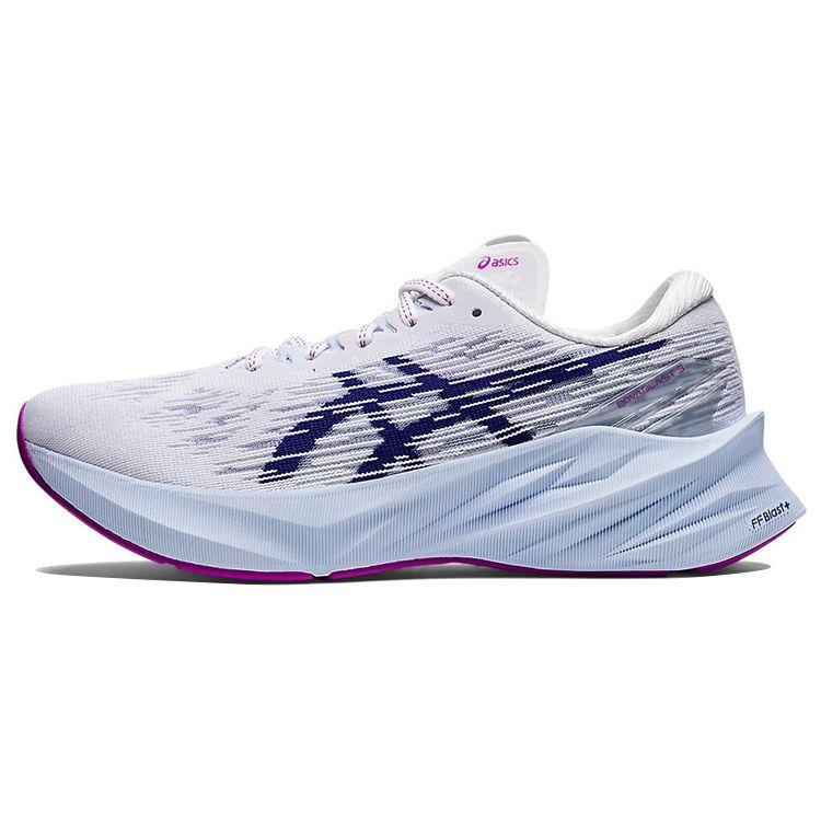 Женские кроссовки ASICS Novablast 3 White Dive Blue 1012B288-100 37.5