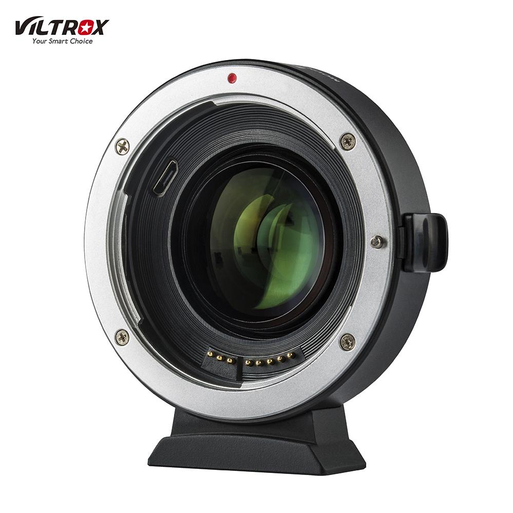 Адаптеры для объективов  Joom Viltrox EF-EOS M2 Адаптерное кольцо для крепления объектива с автоматической фокусировкой, множитель фокусного расстояния 0,71X, обновление через USB