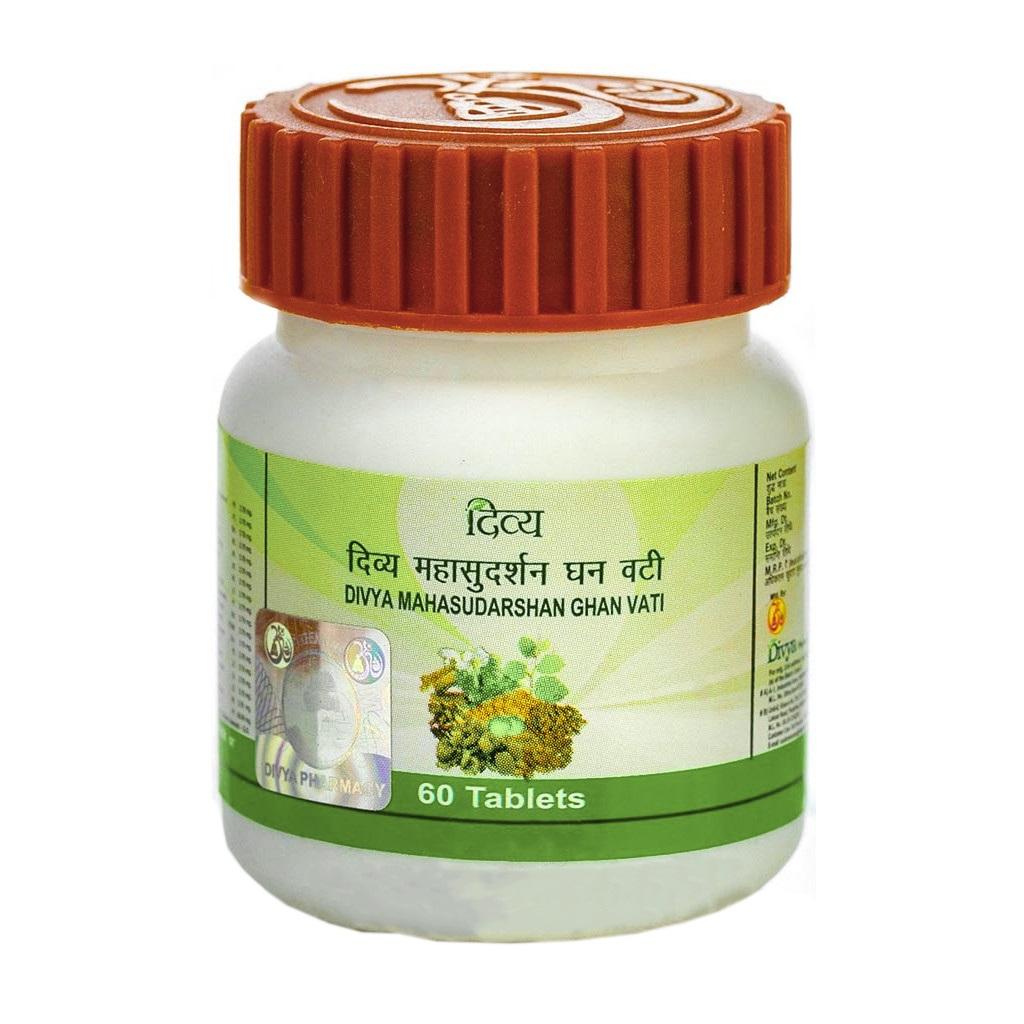 Махасударшан Гхан Вати (60 таб), Mahasudarshan Ghan Vati,  Patanjali