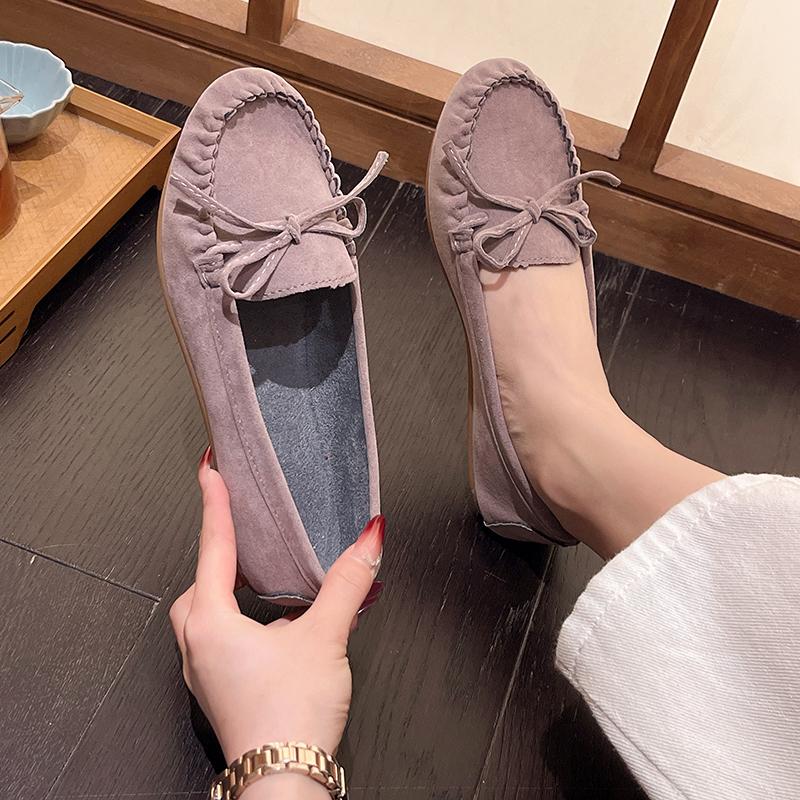 Новые женские мокасины Slip on женские туфли на плоской подошве Брендовые повседневные туфли на плоской подошве Весна-Осень Кожаные кашемировые туфли-лодочки Большие размеры 38 чёрный