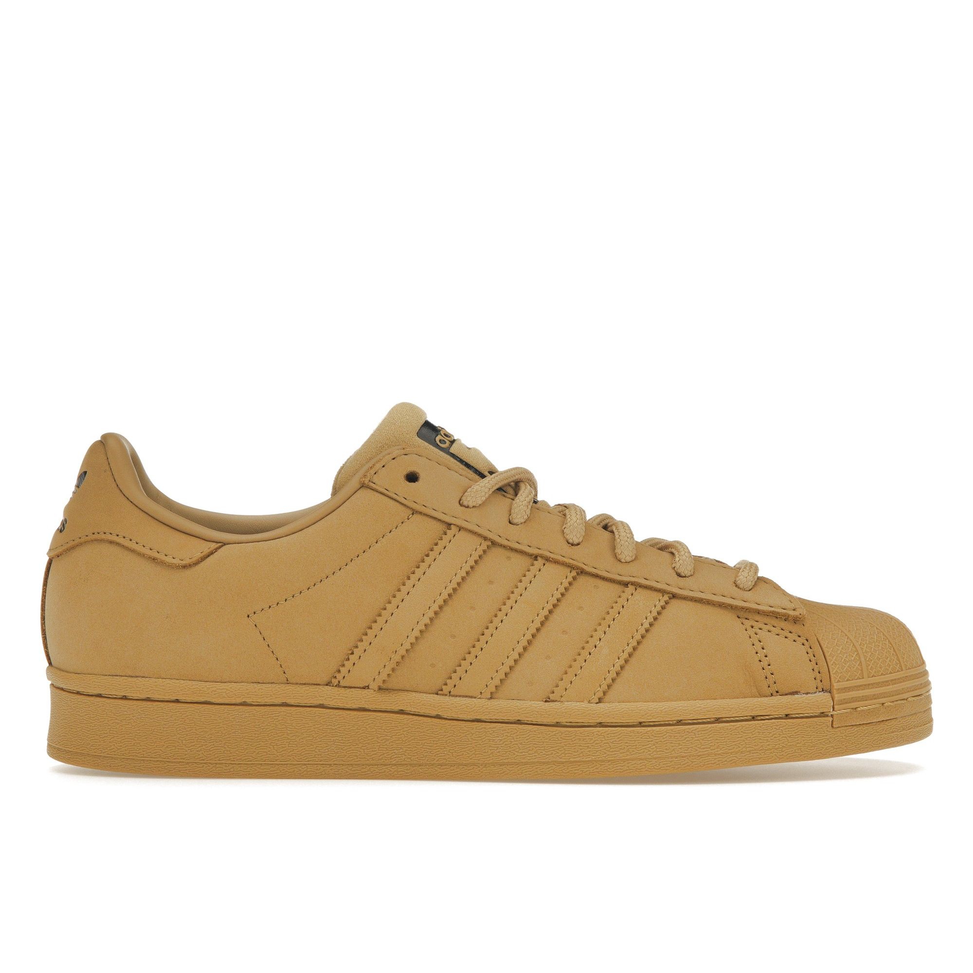 Кроссовки унисекс adidas Superstar Golden Beige Brown Core-Black GZ4831 46