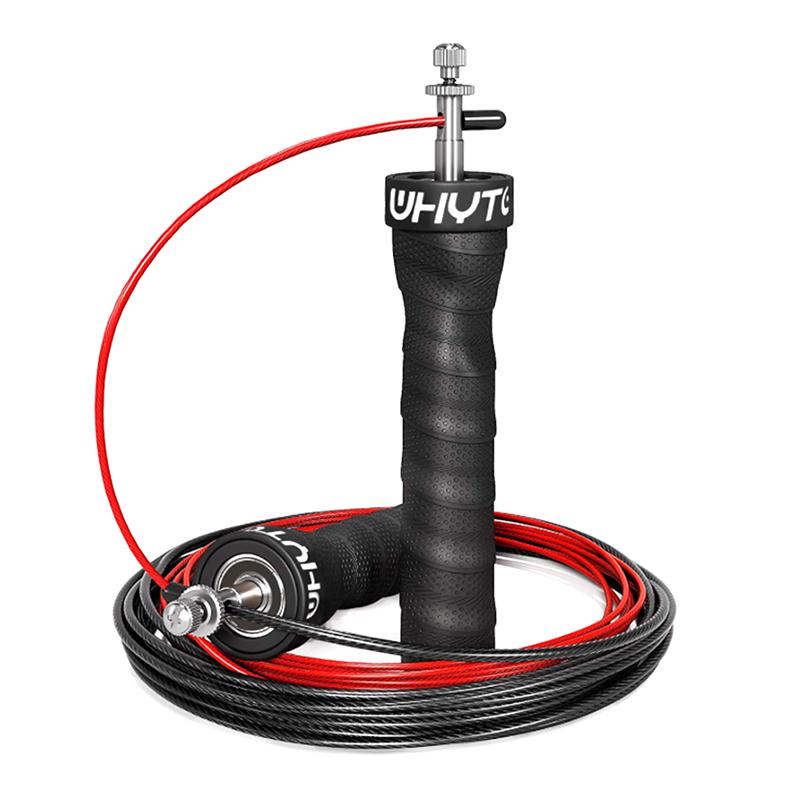 Скакалка Crossfit Speed ​​и утяжеленные скакалки со скоростными шарикоподшипниками Black
