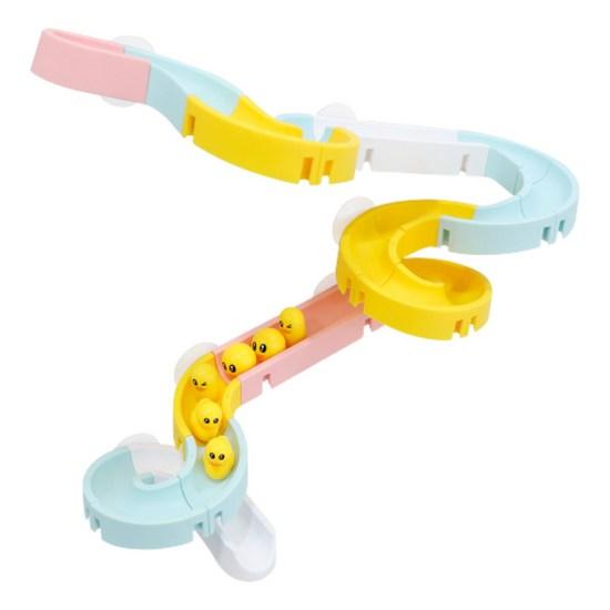 Набор игрушек для ванной Happy Play Macaron Water Slide 34 шт., корейские игрушки для ванной