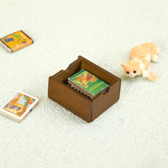 1:12 кукольный домик, миниатюрная игрушка, деревянная корзина для хранения, модель, имитация деревянной рамы, мебельные аксессуары, детские игровые игрушки