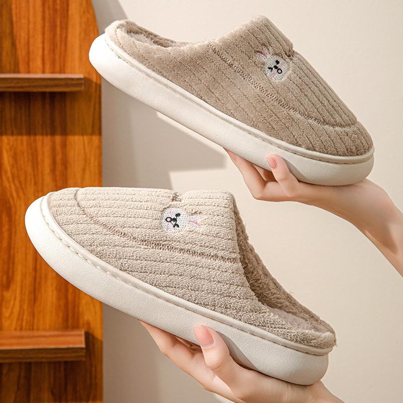 Тапочки из хлопка Stepping on Shit, мужские зимние теплые домашние тапочки, женские домашние тапочки с флисом и хлопковой поддержкой 40/41