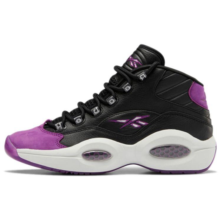 Reebok Вопрос Кроссовки Унисекс Mid Black Aubergine Core-Black Pure-Grey-1 GX0240 36
