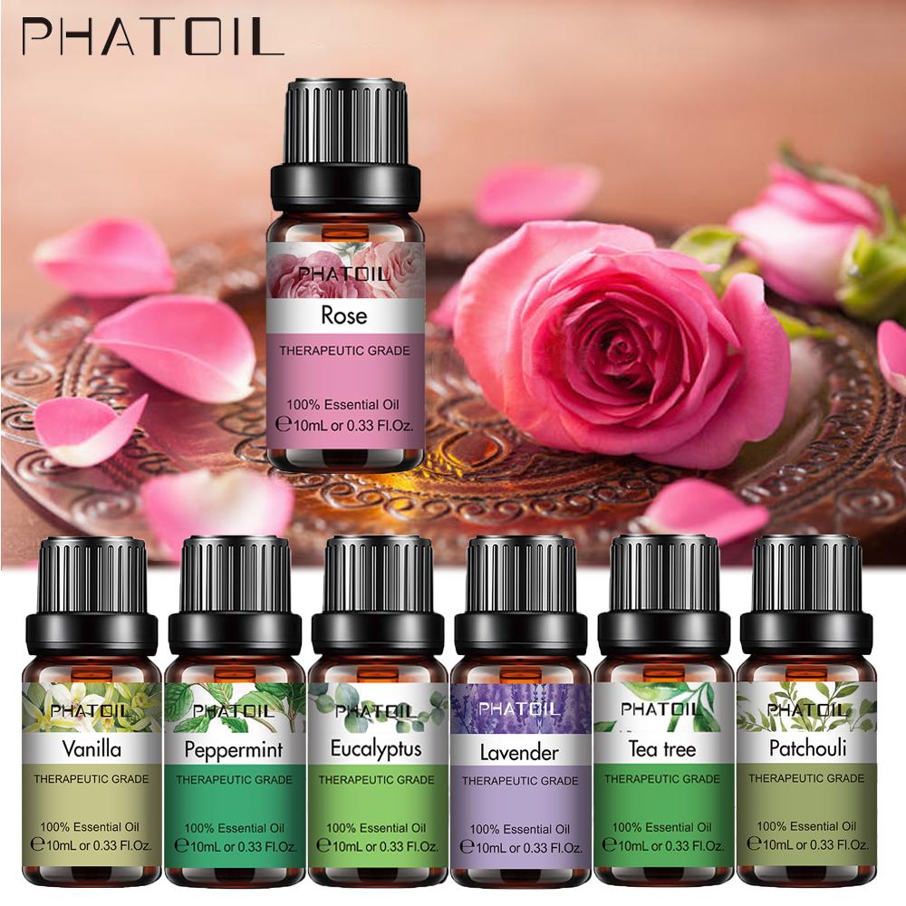 PHATOIL 10/20/30 мл эфирное масло растения пачули для спа, повышения иммунитета, ухода за кожей, очищения воздуха, бактерицида, водорастворимого масла лаванды и розы Peppermint