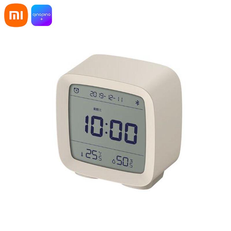Xiaomi Qingping Bluetooth будильник ночник работа умный дисплей температуры и влажности ЖК-экран регулируемый для приложения Mijia белый