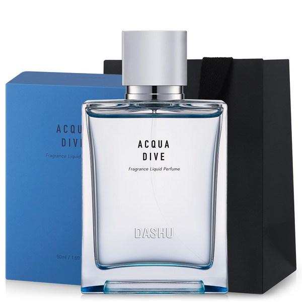 Подарочный набор парфюмерии Dash Aqua Dive Perfume Aqua Woody Incense 50 мл + сумка для покупок, 1 комплект, набор популярной корейской косметики