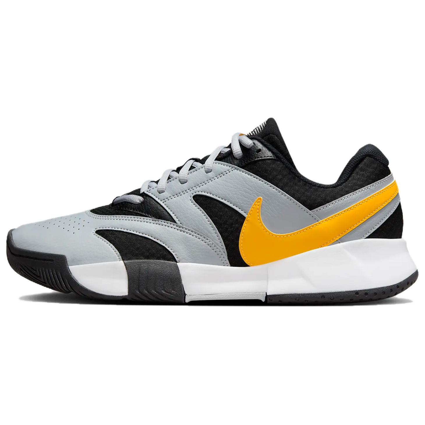 NikeCourt Lite 4 Black Laser Orange Мужские кроссовки Wolf-Grey White FD6574-005 43