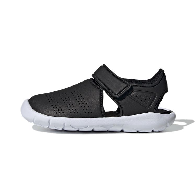 Детские кроссовки adidas FortaSwim Stripes J Black Core-Black Footwear-White FW6048 28