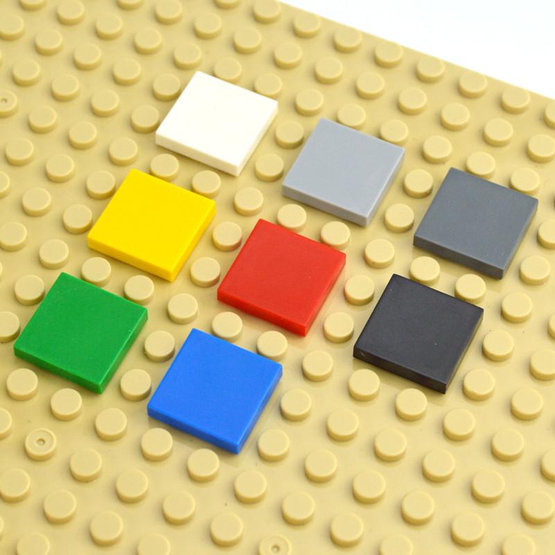 50 шт. DIY строительные блоки 2*2 фигурные кирпичи керамическая плитка 2x2 образовательные творческие MOC кирпичи 3068 гладкие плоские плитки игрушки