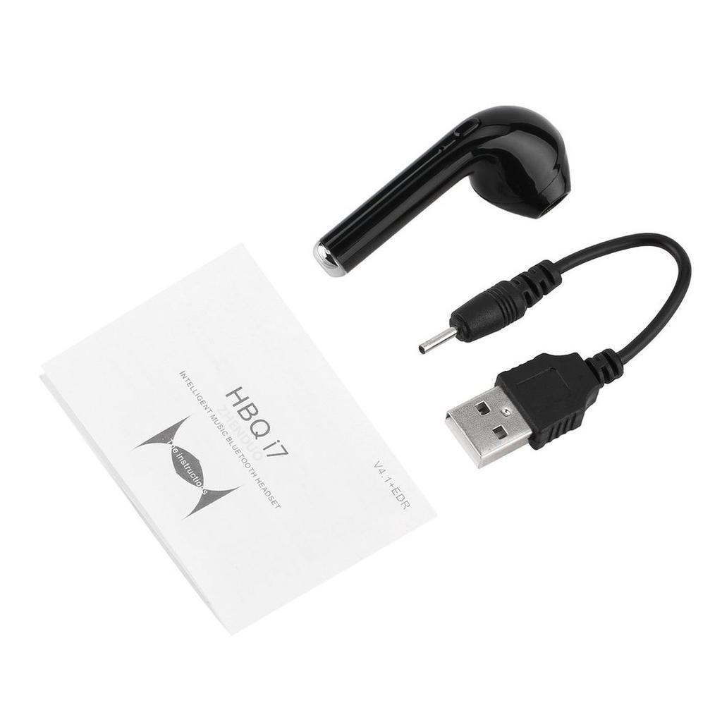  Мини I7s Bluetooth наушники беспроводные наушники маленькие наушники спортивные наушники-вкладыши громкой связи гарнитура Single ear 1pc белый