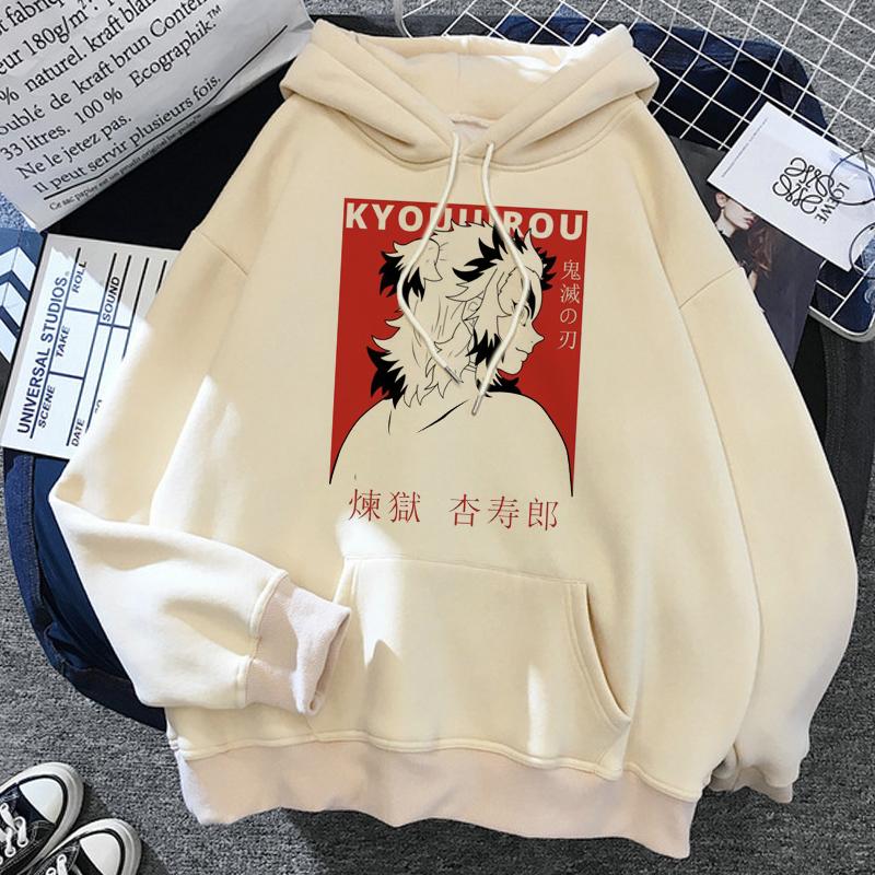 Толстовки с капюшоном в стиле аниме Kamado Tanjirou, женская толстовка с принтом Harajuku, повседневная уличная одежда, свободный спортивный пуловер, одежда унисекс 2XL