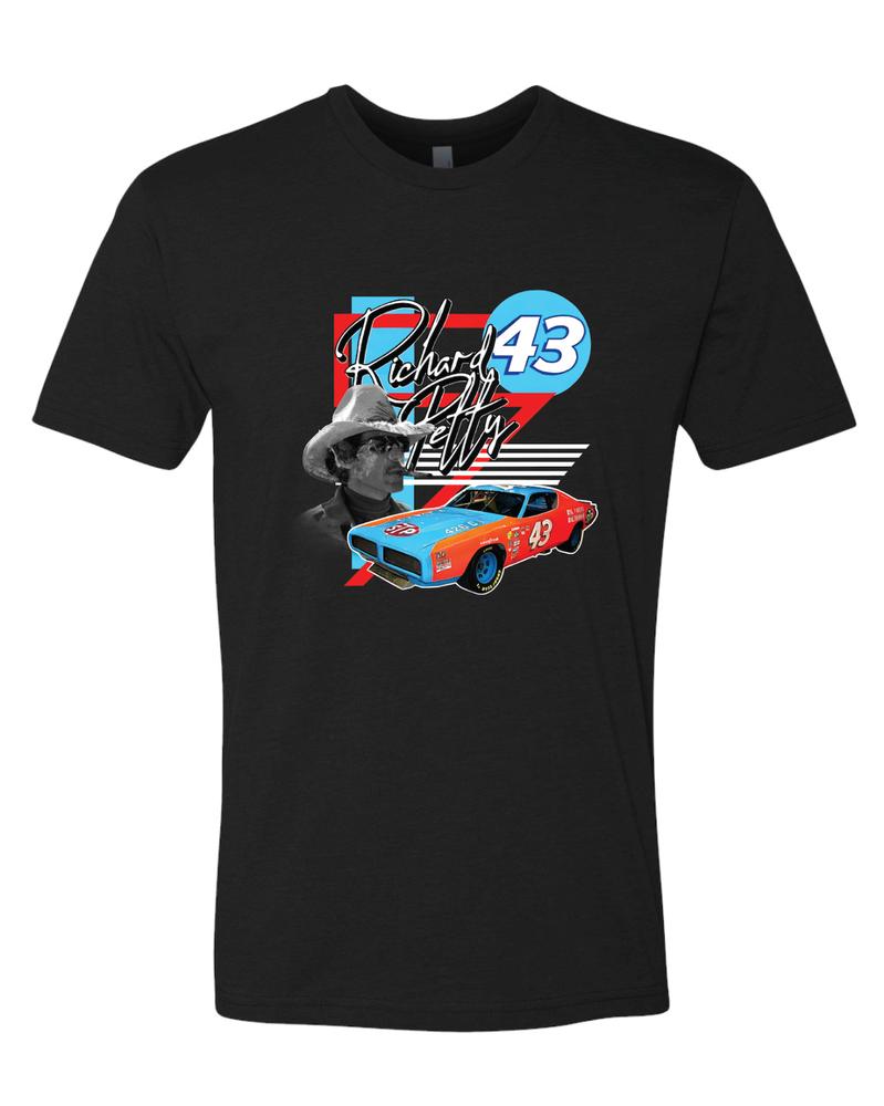 Черная футболка унисекс Richard Petty Nascar Vintage Premium S