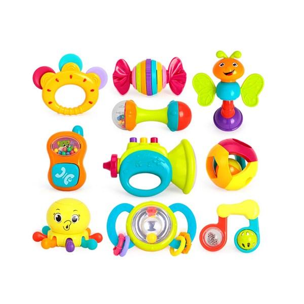 Hola New Rocking Rattle Rattle Набор из 10 корейских детских игрушек
