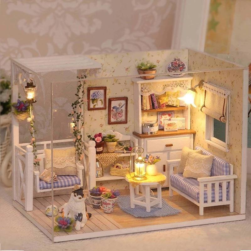 Умный дом DIY кабина ручной работы модель здания дома игрушки разноцветный