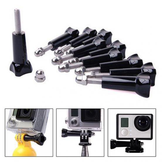 10 шт. Длинная ручка с накатанной ручкой, болт, гайка, винты для корпуса Gopro HD Hero 2 3 3 + 4