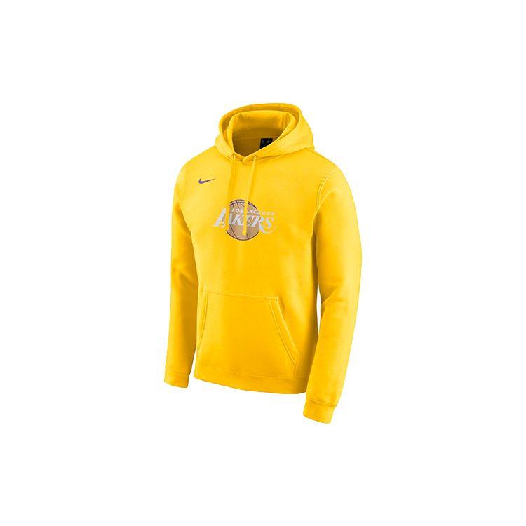 Мужская толстовка с капюшоном Nike NBA City Edition Logo Los Angeles Lakers, амарилло-желтый CD3239-728 M