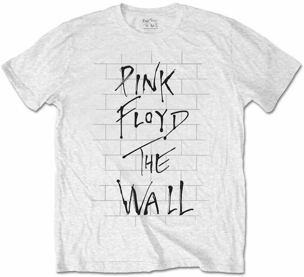 Белая футболка унисекс с логотипом Pink Floyd The Wall Classic Rock Metal Band S