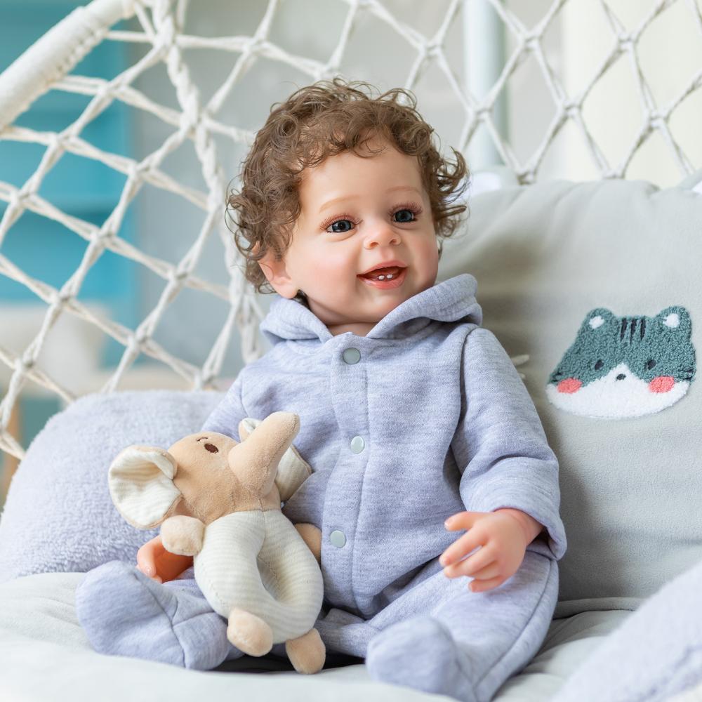 22  55 см полностью силиконовое тело Bebe Reborn кукла Yannik реалистичная кукла новорожденного мальчика с 3D-рисованной кожей милая кукла-регенерация детская игровая игрушка дом 55cm