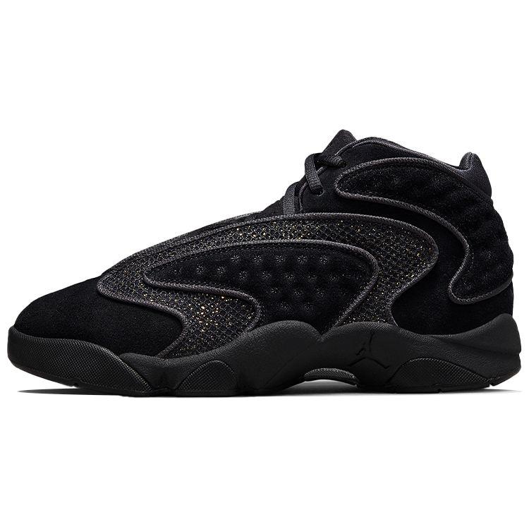 Air Jordan OG черные женские кроссовки металлик золото DO1850-007 36.5