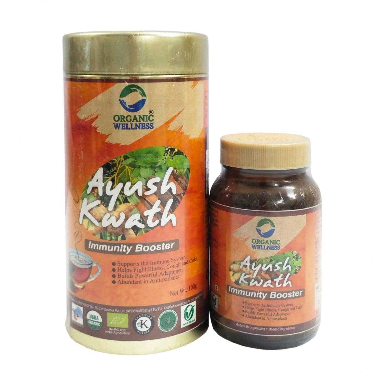 Набор Аюш Кватх (90 кап + 100 г), Ayush Kwath Set, Organic Wellness