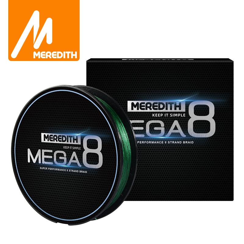 MEREDITH 8-прядная полиэтиленовая плетеная леска 150 м мультифиламентная полиэтиленовая леска для ловли карпа, рыбалка в морской воде 150M 19LB чёрный