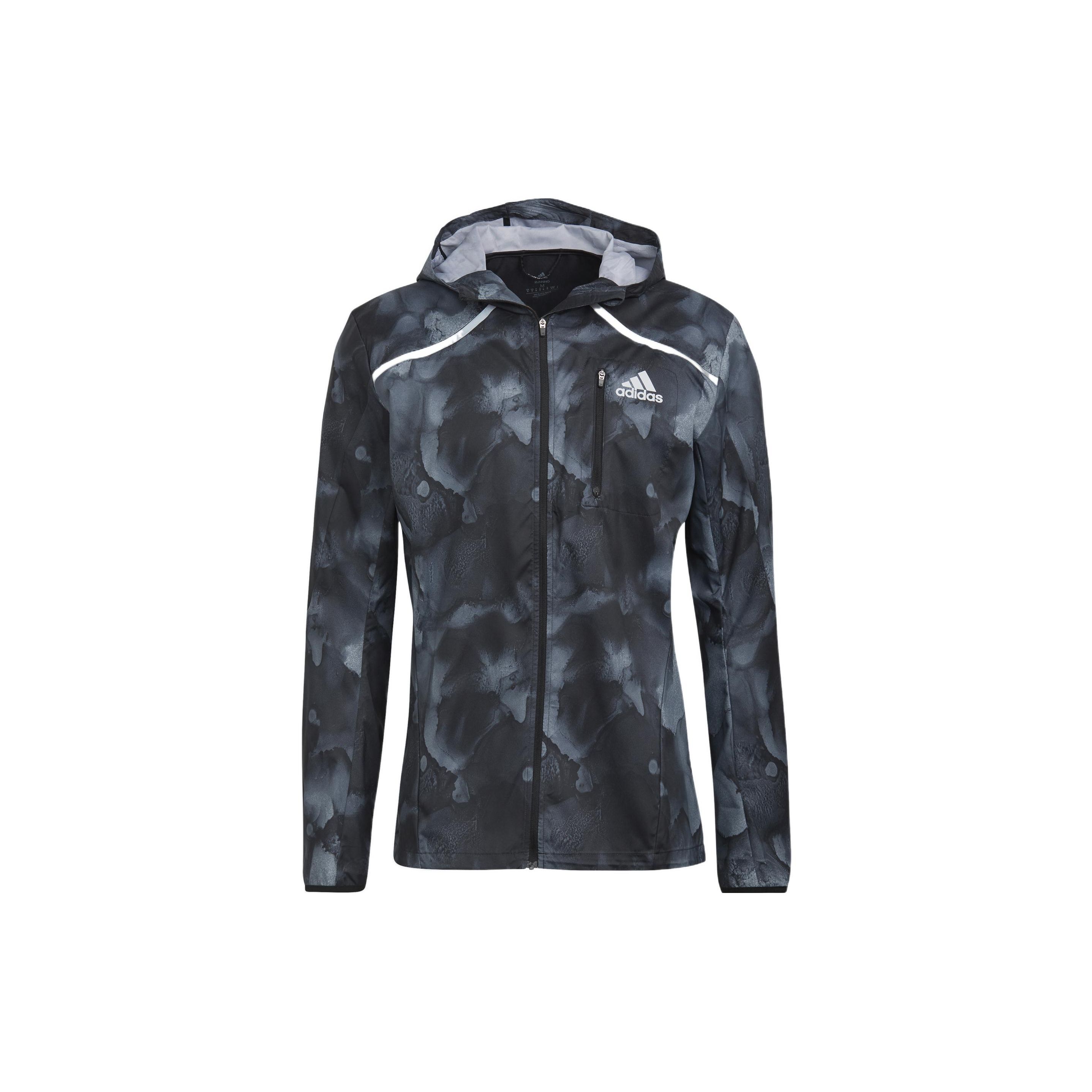 Adidas Marathon Running Hooded Jacket Мужская верхняя одежда Черный HE4562 M