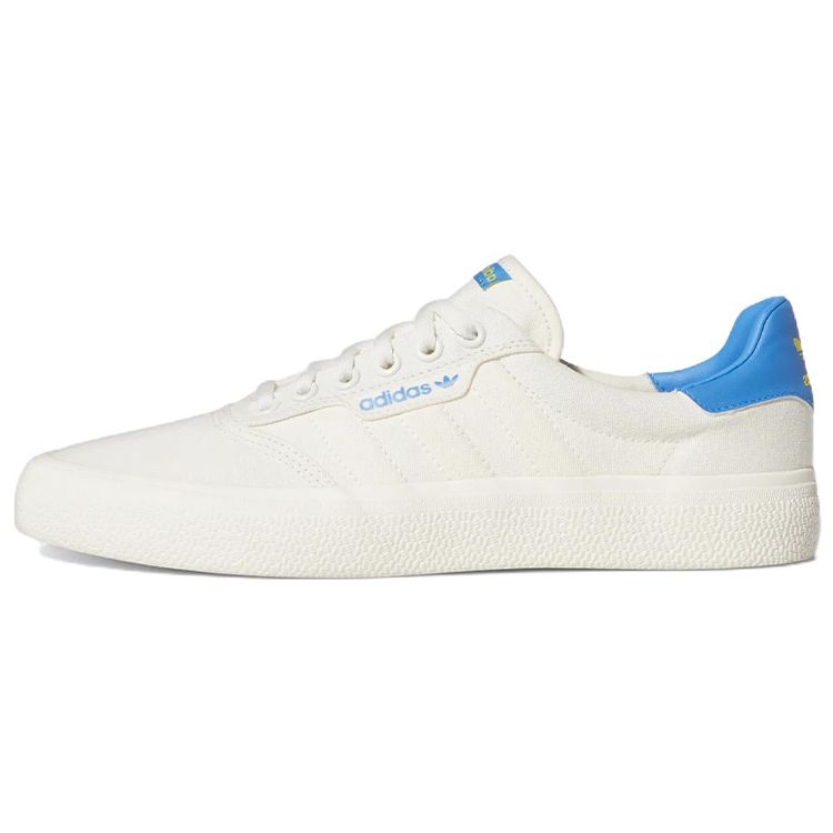 Adidas Originals 3MC Vulc Canvas Удобные повседневные прочные низкие кроссовки для скейтбординга Унисекс Кроссовки Белые Синие GX2071 35⅔