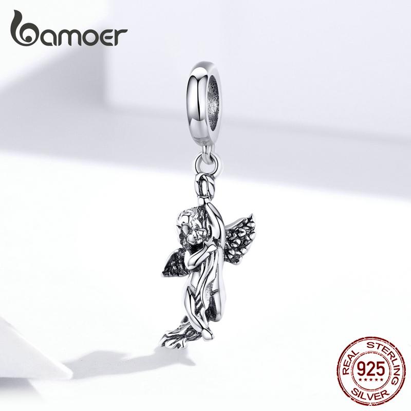 Подвески BAMOER в религиозном стиле, подходят для оригинального браслета, кулон, ювелирные изделия, бусины из стерлингового серебра 925 пробы серебряный