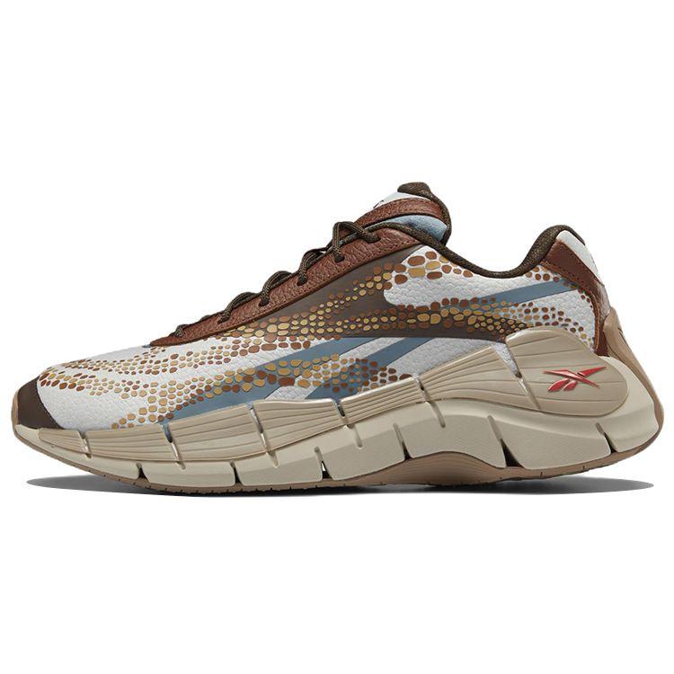 Кроссовки унисекс Reebok Jurassic World x Zig Kinetica 2.5 Atrociraptors Tan Stark-Grey Peat-S18-R HQ6263 42