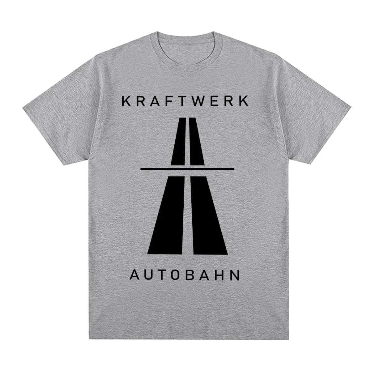 Винтажная футболка Kraftwerk Autobahn Music Electronic Synth Neu! Хлопковая футболка унисекс Krautrock, новая футболка, женские топы L