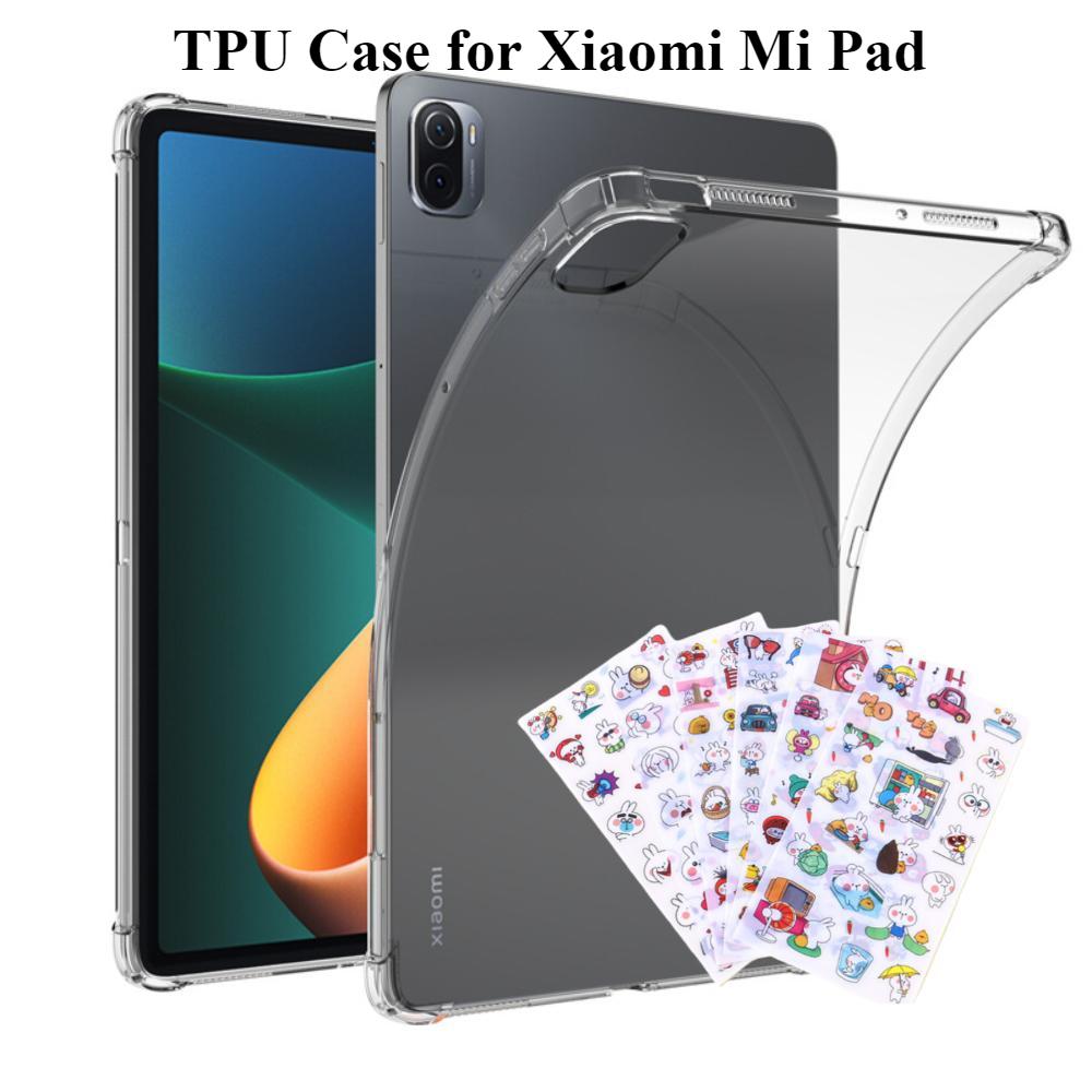 Мягкий чехол из ТПУ для Xiaomi Mi Pad 5 5Pro 6 6Pro 4Plus с 4 вкладками, прозрачный чехол для Xiaomi Pad 5 Pro 12,4 дюйма, защитный чехол Pad4 8inch чистый