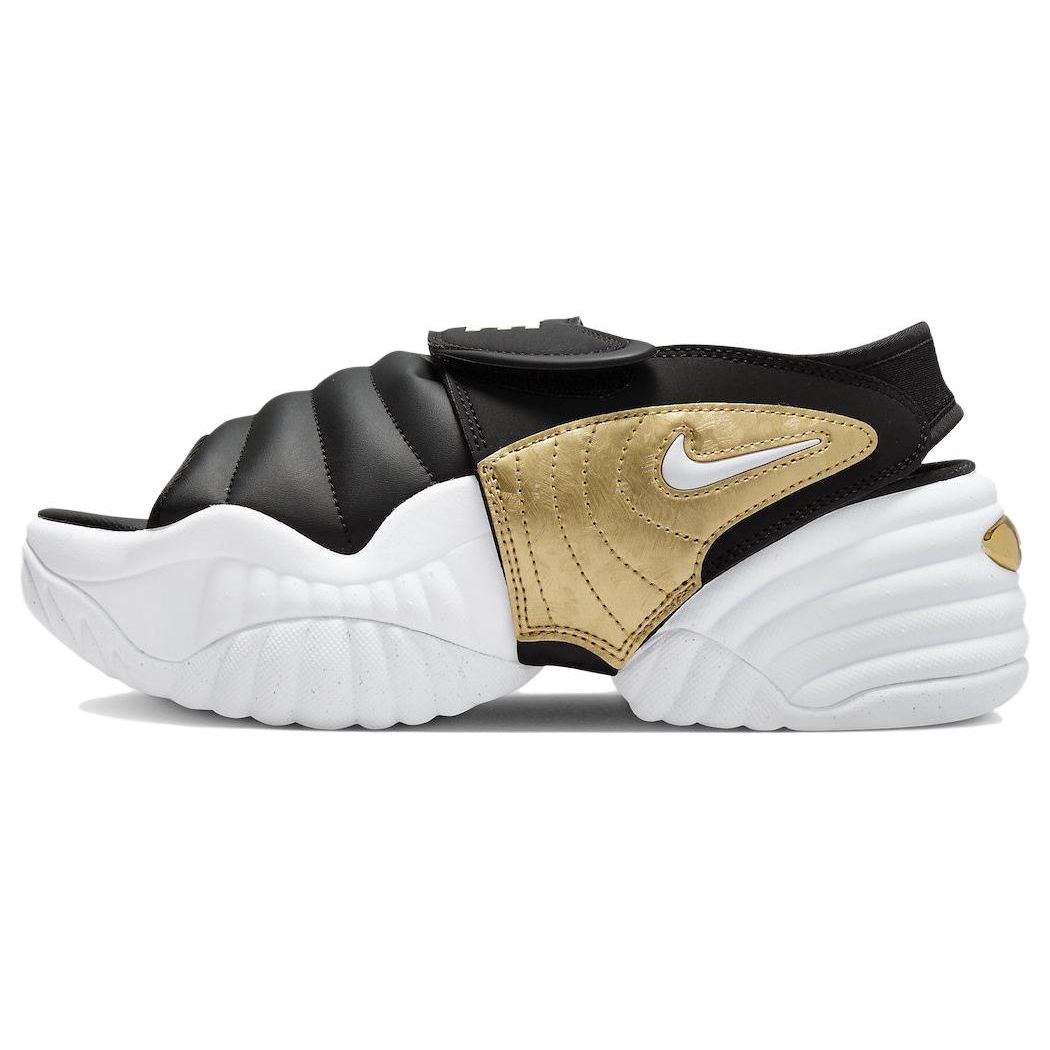 Nike Adjust Force Sandal Черно-Белые Металлизированные Золотые Женские Кроссовки DV2136-001 35.5