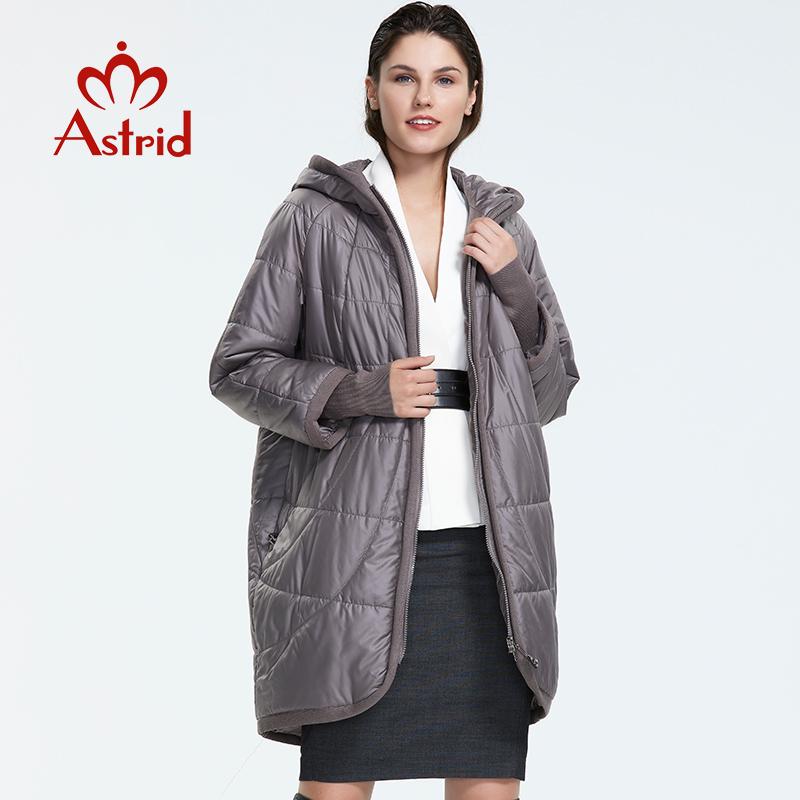Astrid Утеплённое пальто с капюшоном M чёрный