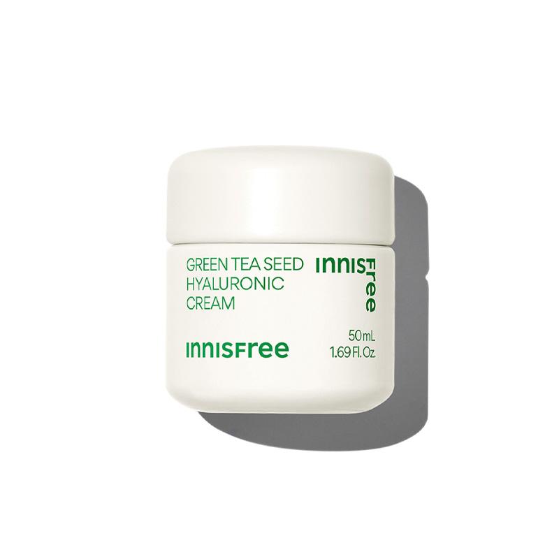 INNISFREE Гиалуроновый крем с семенами зеленого чая, 50 мл, безопасен для кожи, склонной к акне, и чувствительной кожи (3 варианта) #1pcs