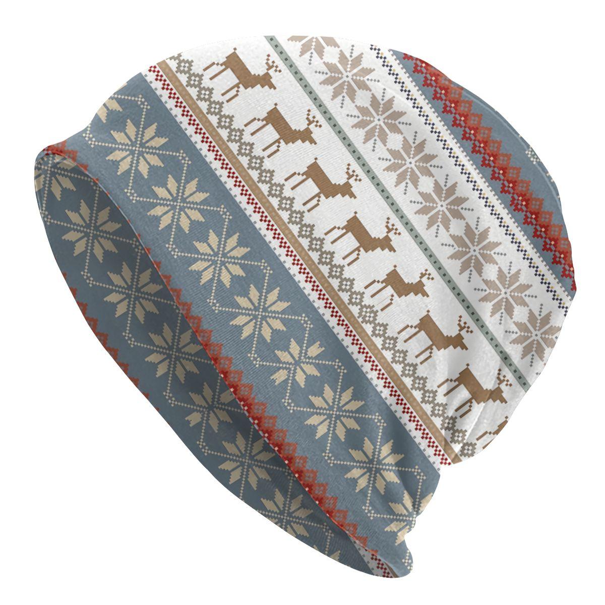 Шапки Skullies Шапка FAIR ISLE Зимние теплые шапки с капюшоном Уличная лыжная кепка One Size