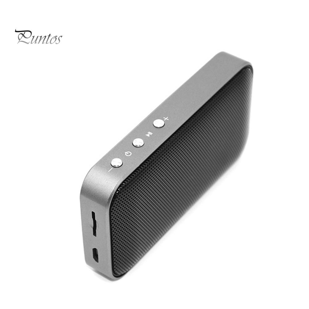 Портативный беспроводной перезаряжаемый Bluetooth-динамик Puntos в мини-стиле с поддержкой TF-карты USB белый