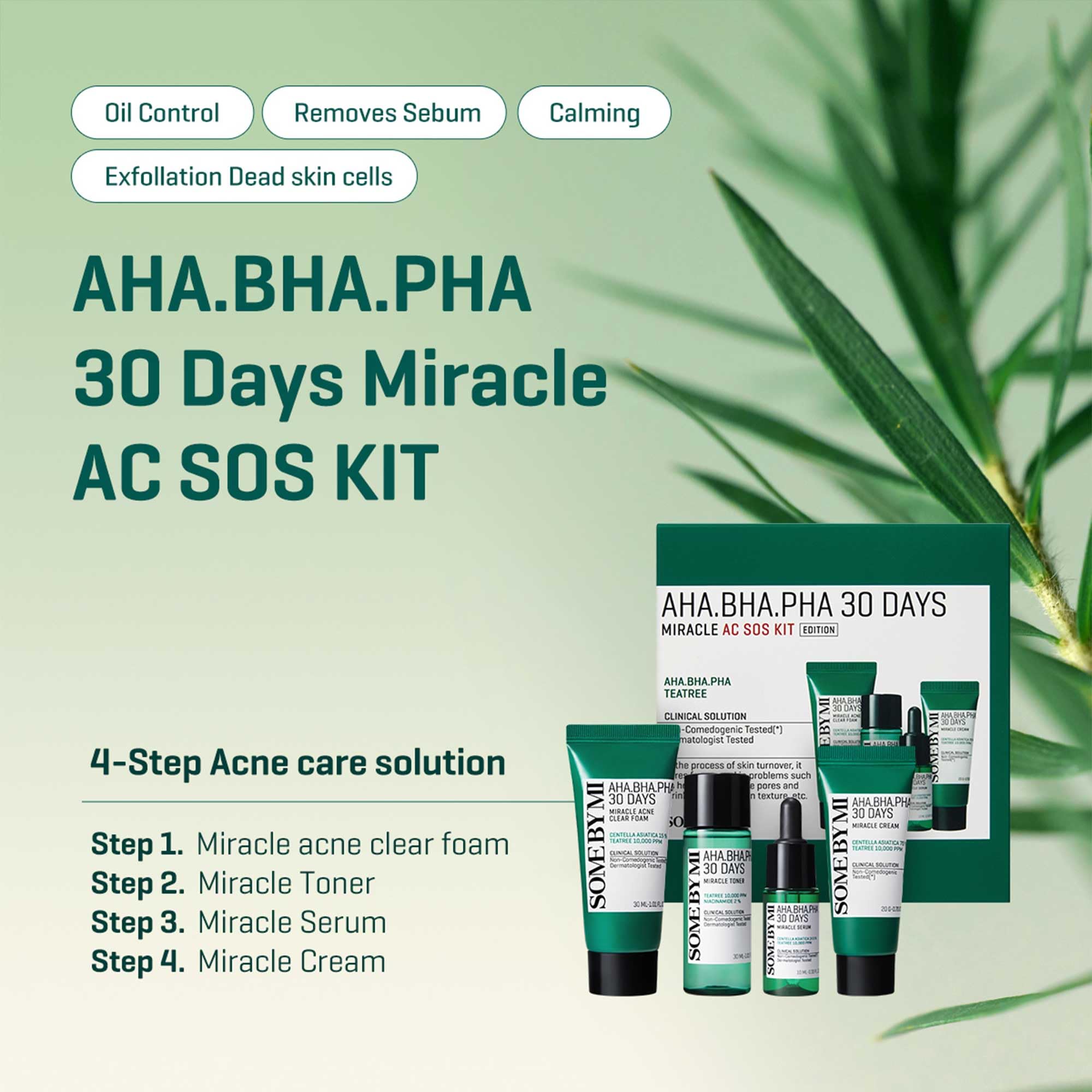 SOME BY MI AHA, BHA, PHA 30 Days Miracle AC SOS Kit