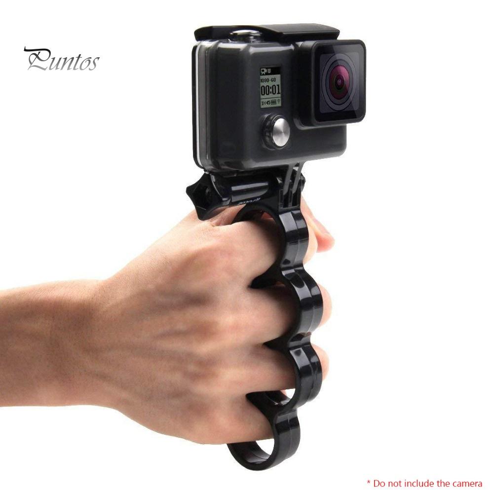 Для камеры GoPro Hero 4/3 +/3, ручное крепление на костяшки пальцев, кольцо для монопода чёрный