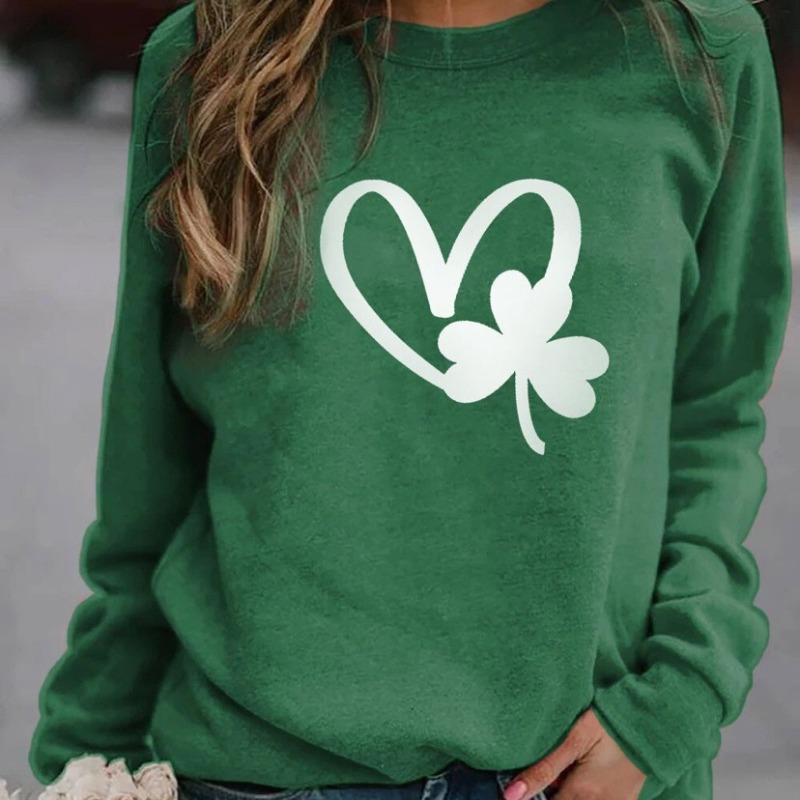 Женская худи с принтом Lucky Clover S