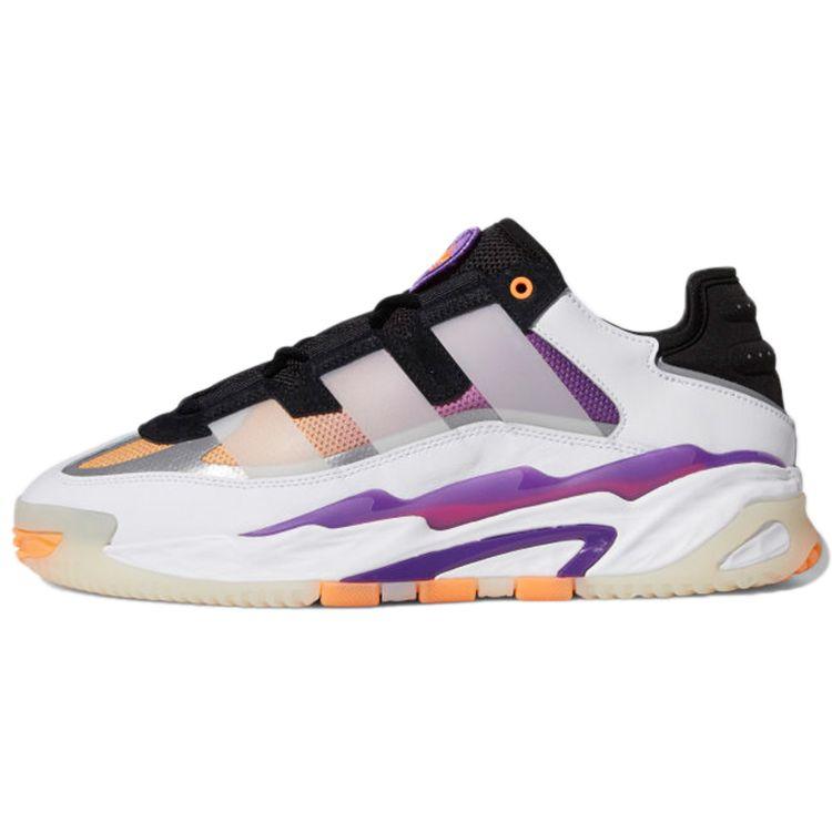 Обувь  Joom Кроссовки унисекс adidas Niteball White Active Purple Cloud-White Core-Black S24138 36⅔