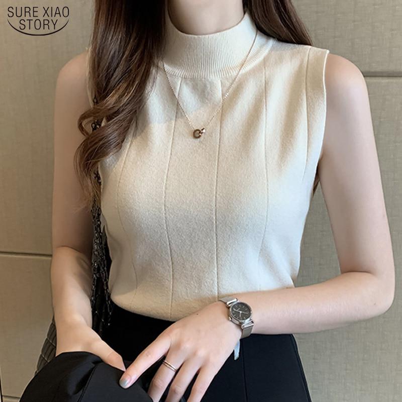 SURE XIAO STORY повседневная женская одежда Blusas Mujer De Moda 2020 корейская женская одежда без рукавов OneSize абрикосовый