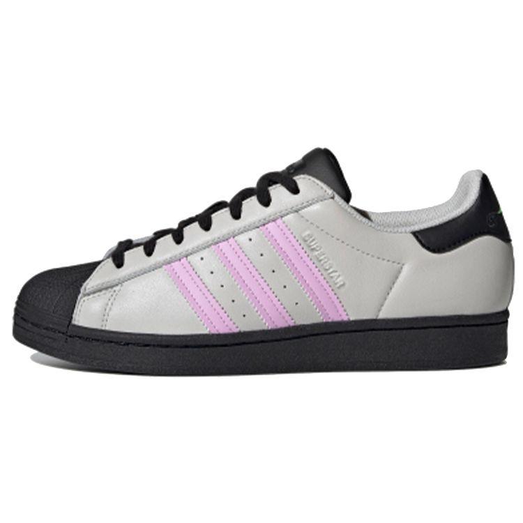 Кроссовки унисекс adidas Superstar Grey Black Lilac Grey-One Core-Black FY5822 43⅓