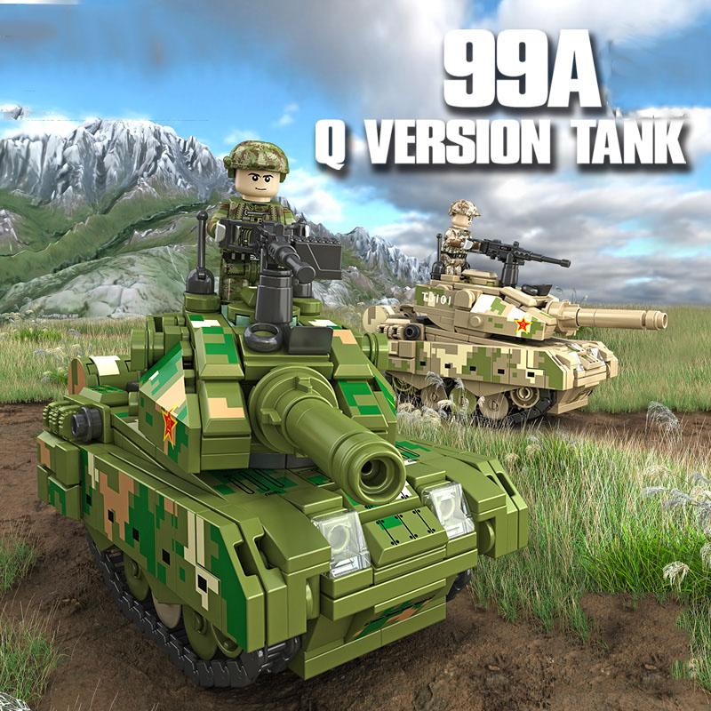 Мини 99A основной боевой танк, модель, строительные блоки, армейские солдаты, оружие, образовательные кирпичи, игрушки для детей